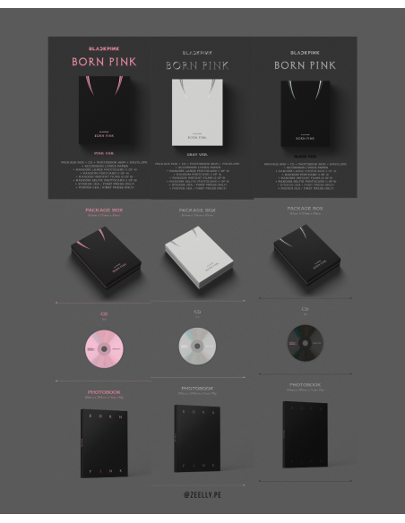 BLACKPINK 2nd AlBUM [Born pink] + POSTER | Zeelly K-pop Perú