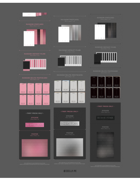 BLACKPINK 2nd AlBUM [Born pink] + POSTER | Zeelly K-pop Perú