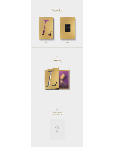 LALISA FIRST SINGLE ÁLBUM ver. Gold