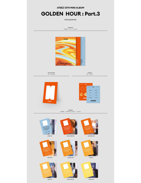 ATEEZ - GOLDEN HOUR : Part.3 (POCAALBUM) ver. random + POB de Withmuu