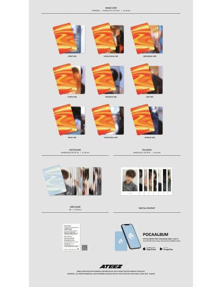 ATEEZ - GOLDEN HOUR : Part.3 (POCAALBUM) ver. random + POB de Withmuu
