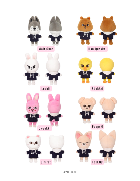STRAYKIDS - Skzoo plush mini ver. - SKZ’S magic school 15cm