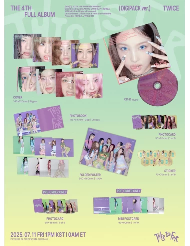 TWICE – This Is For Digipack Ver. | Miembro a Elegir | Álbum K-pop Original
