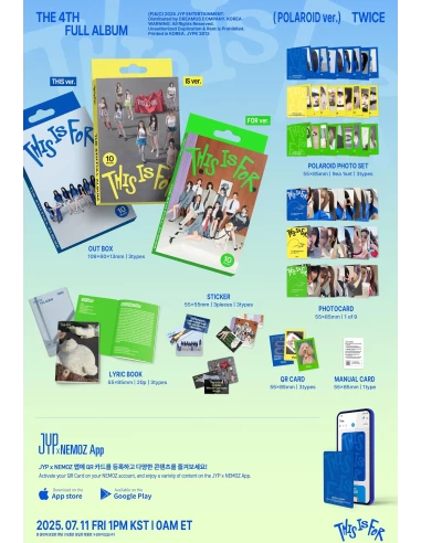 TWICE – This Is For - Polaroid Ver. | 4th Album K-pop Original | Zeelly K-pop Perú