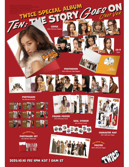 TWICE - SPECIAL ALBUM TEN: The Story Goes On - CAST ver.